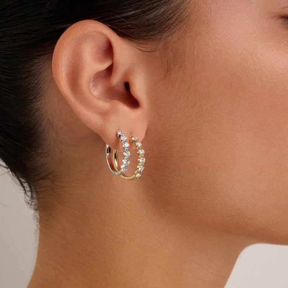 Lab Diamond Hoop