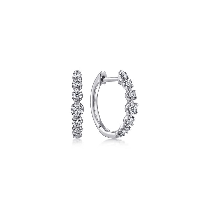 Round Classic Diamond Huggies