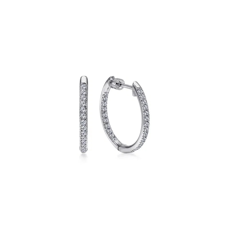 Inside Out Diamond Hoops