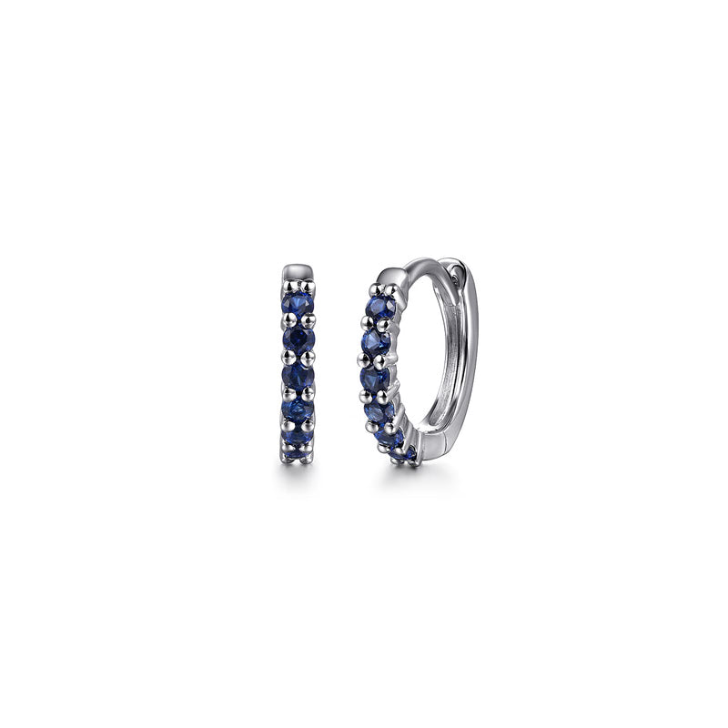 Sapphire Huggie Earrings