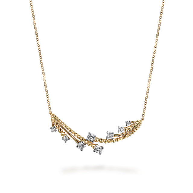 Bujukan and Diamond Bar Necklace