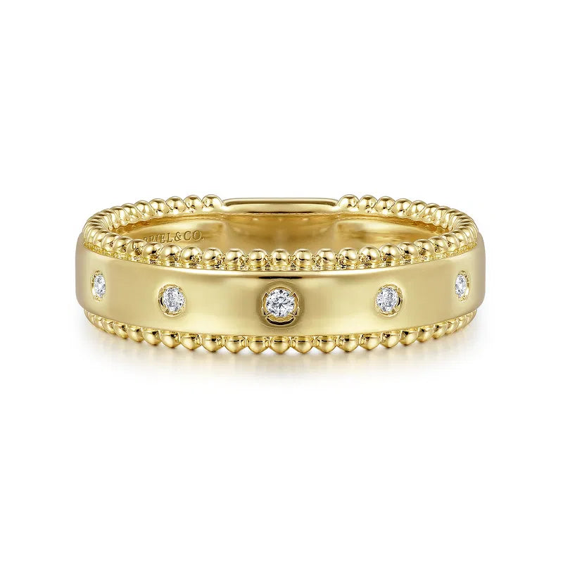 Beaded Bujukan Diamond Stackable Ring