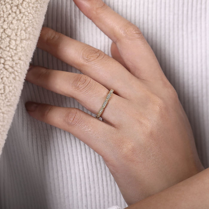 Segmented Diamond Stackable Ring