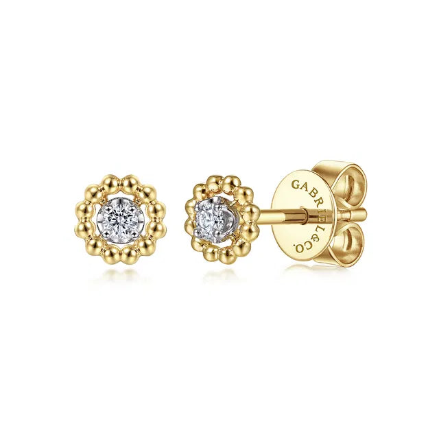 Diamond Stud Earrings-Bujukan