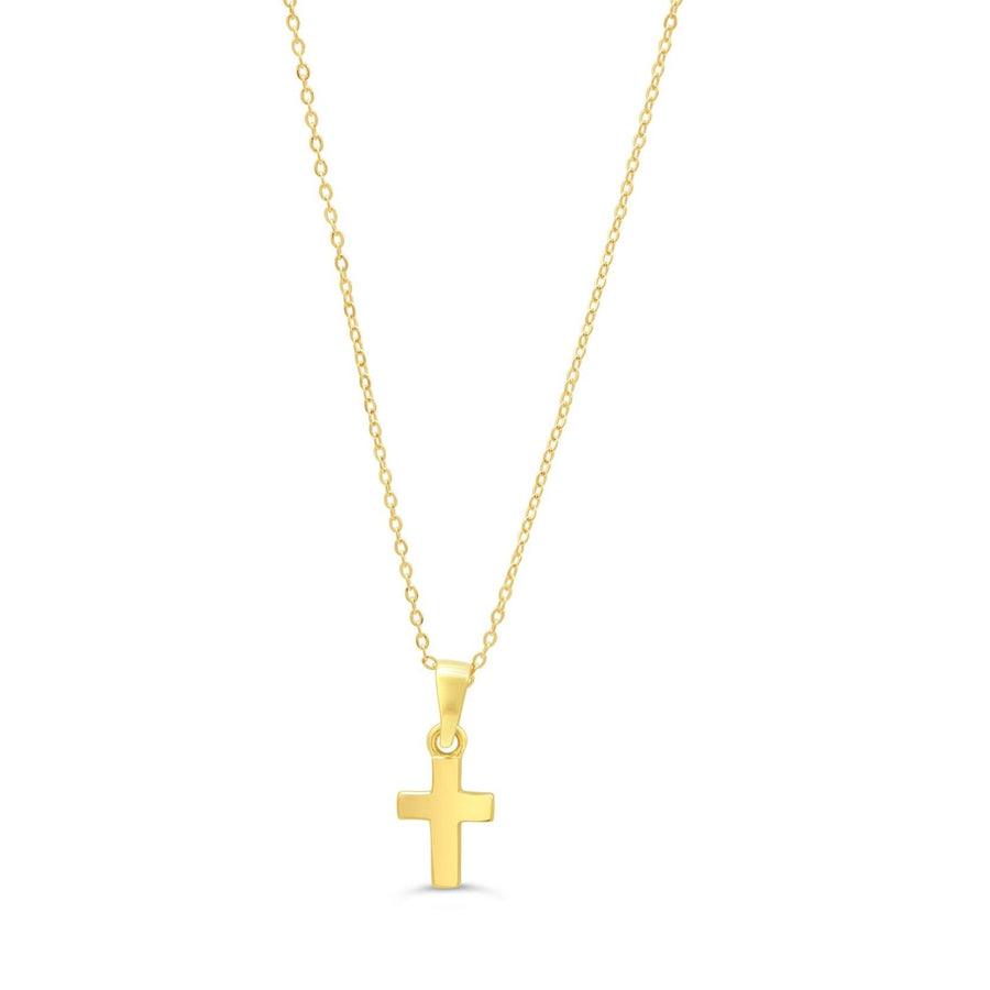10K Yellow Gold Baby Cross Necklace