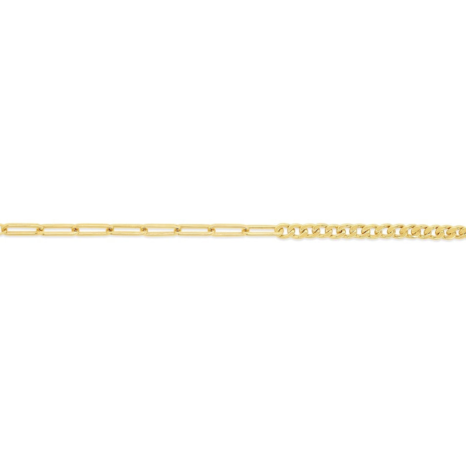 Curb & Paperclip Bracelet