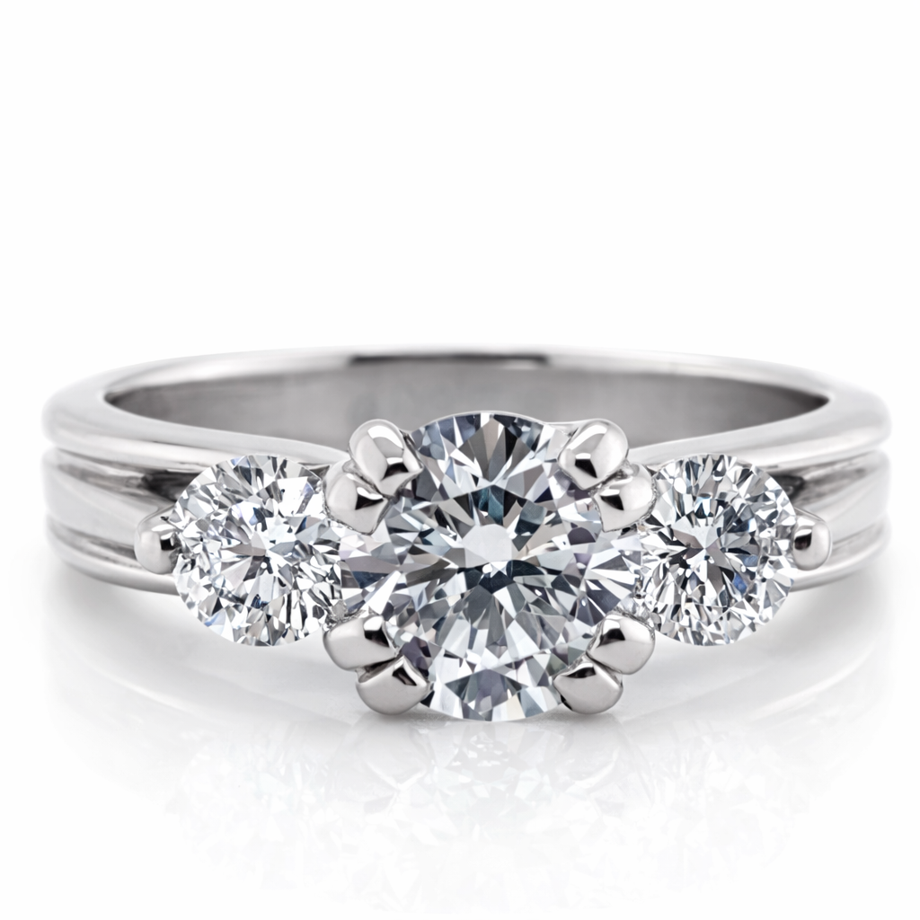 Classic Three-Stone Engagement Ring