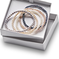 Freshwater Cultured Pearl Stretch Bracelet Set of 5