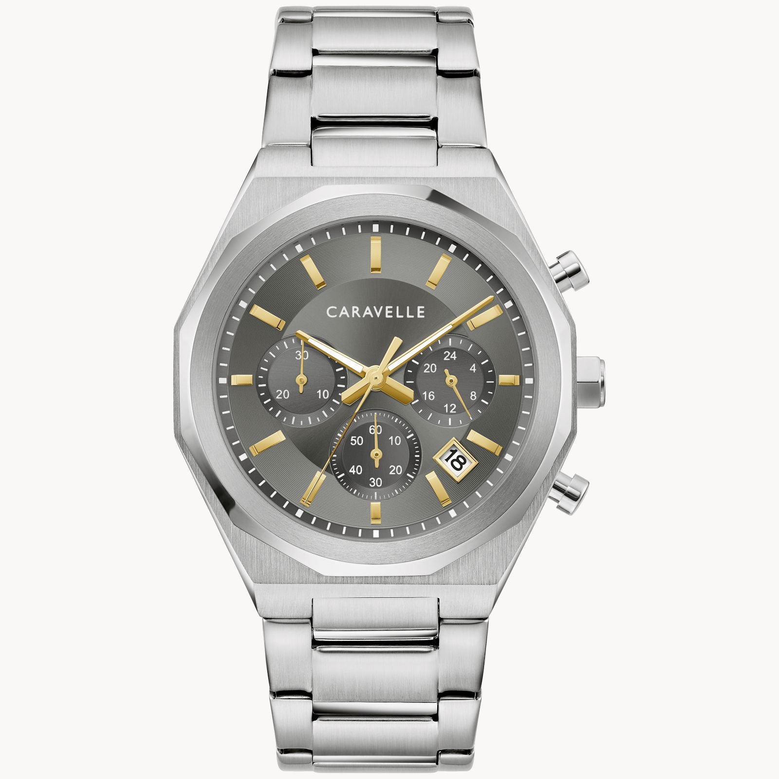 Stainless Steel Grey Dial Watch