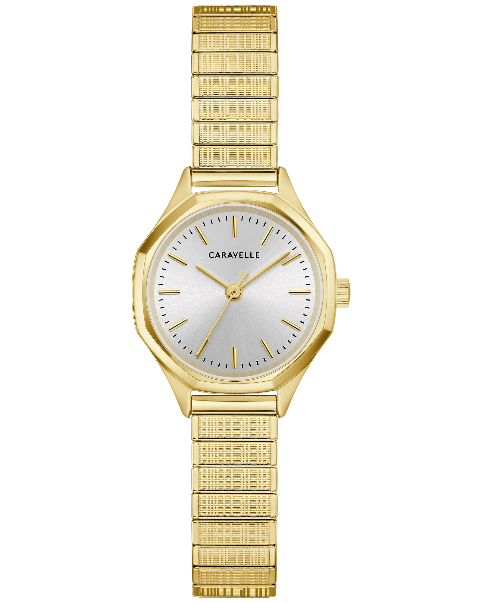 Silver Dial Gold-Tone Stainless Steel Watch