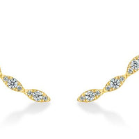 18K Gold Diamond Marquise Aerial Climbers