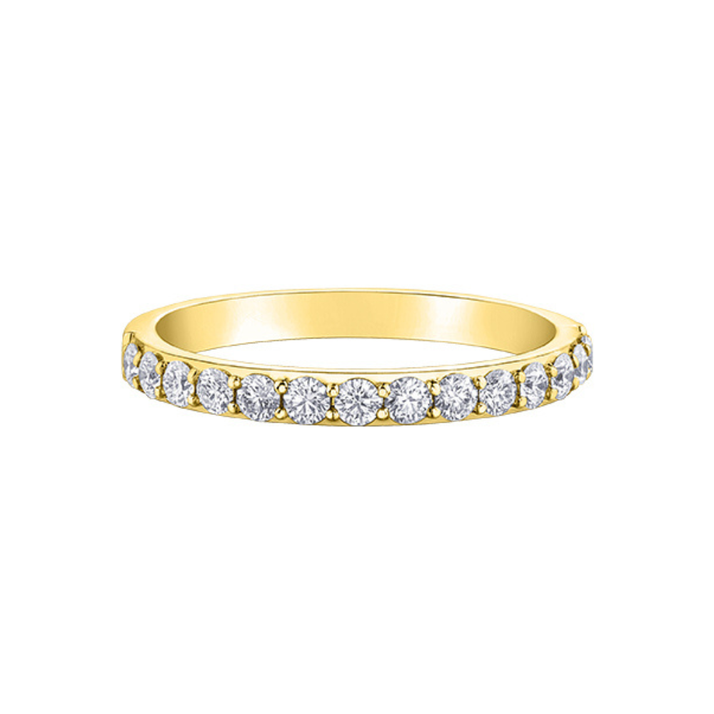 14K Yellow Gold Diamond Band