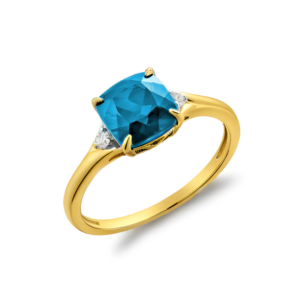 Diamond & Birthstone Fashion Ring