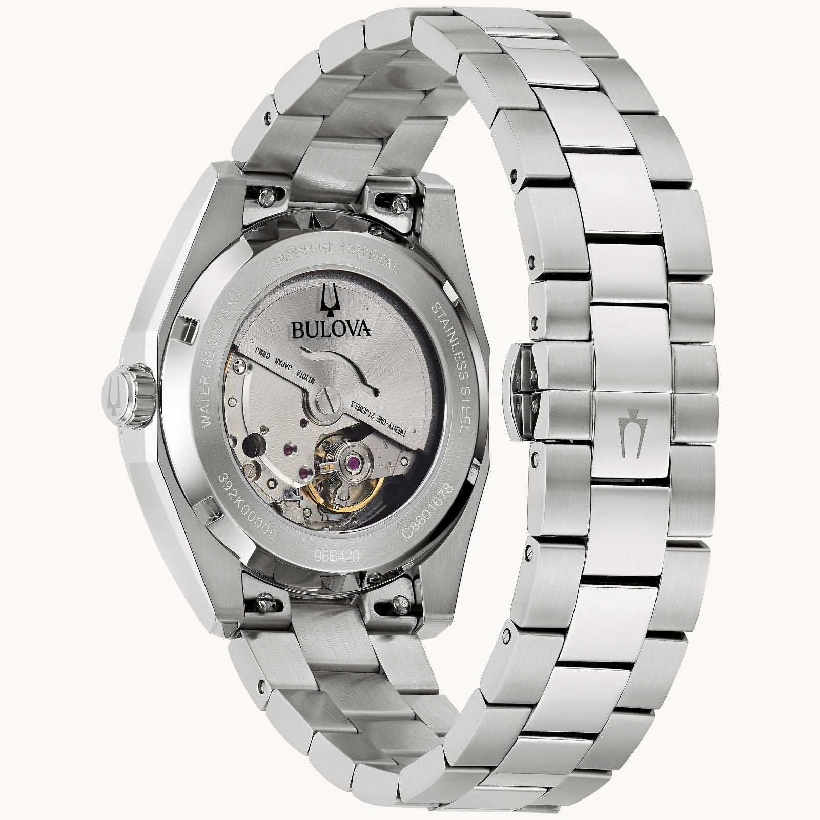 Green Dial Silver Stainless Steel Watch