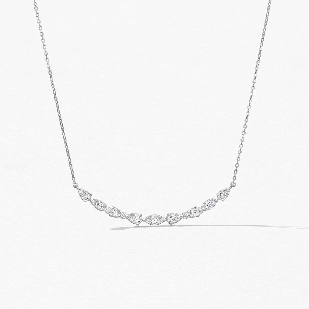 Aerial Dewdrop Diamond Necklace