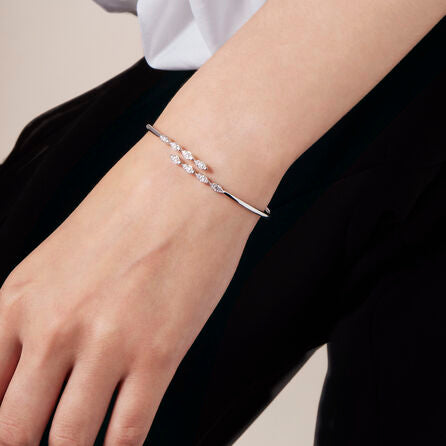 Aerial Marquise Flexi Diamond Bangle