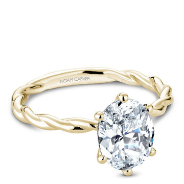 Noam Carver 18k Yellow Gold Twist Solitaire