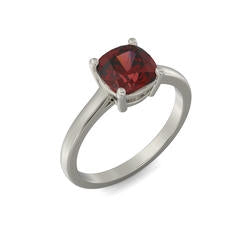 Cushion Cut Birthstone Ring