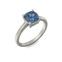 Cushion Cut Birthstone Ring
