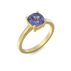 Cushion Cut Birthstone Ring