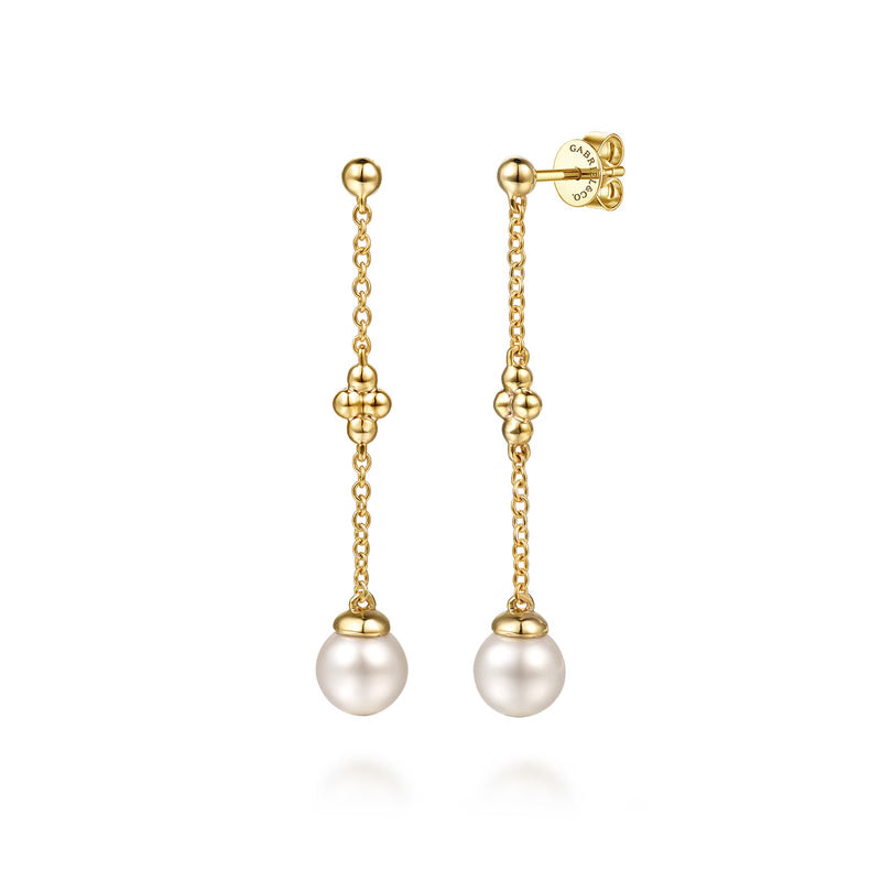 Drop Stud Pearl Bujukan Earrings