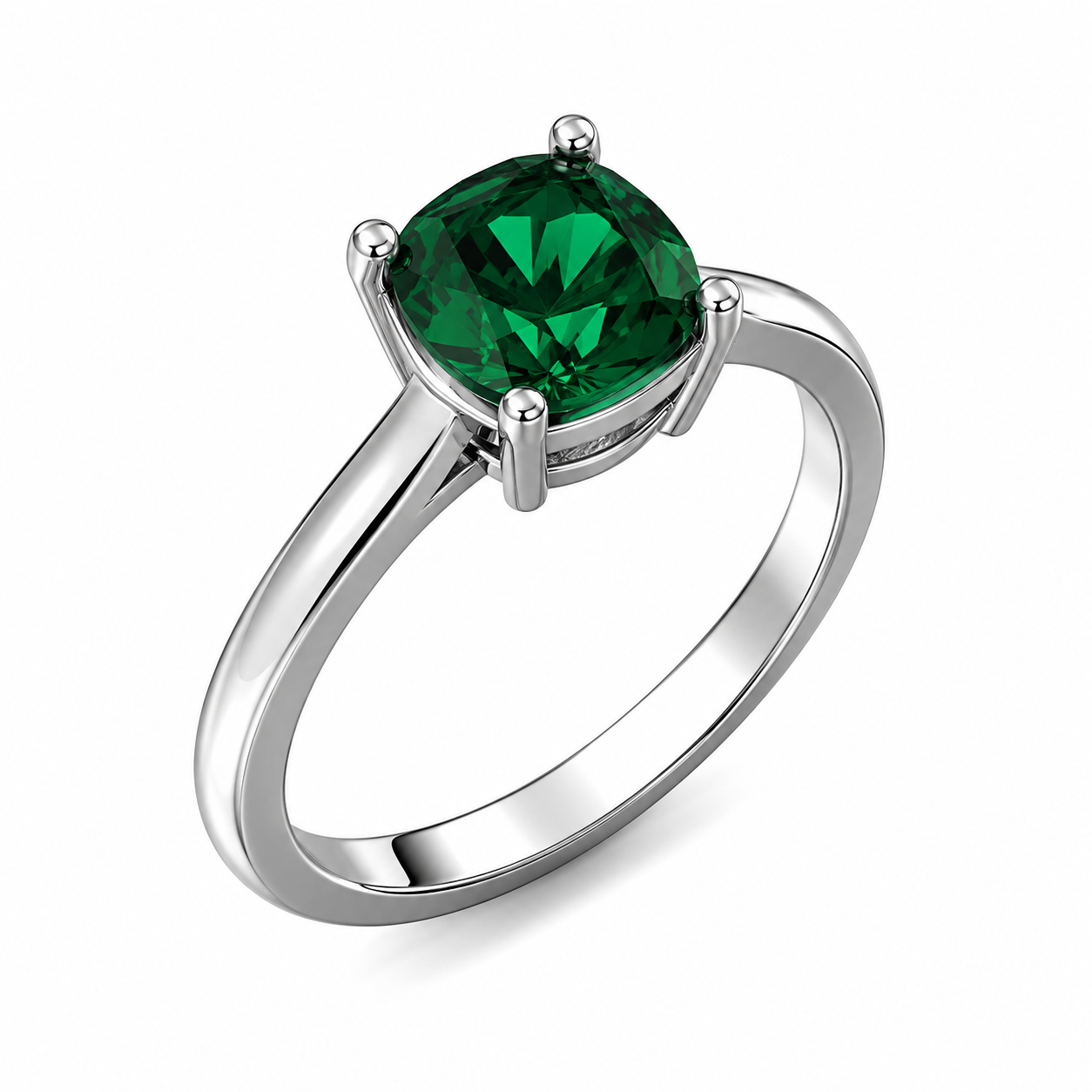 Cushion Cut Birthstone Ring