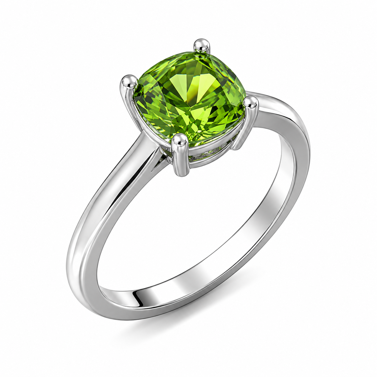 Cushion Cut Birthstone Ring