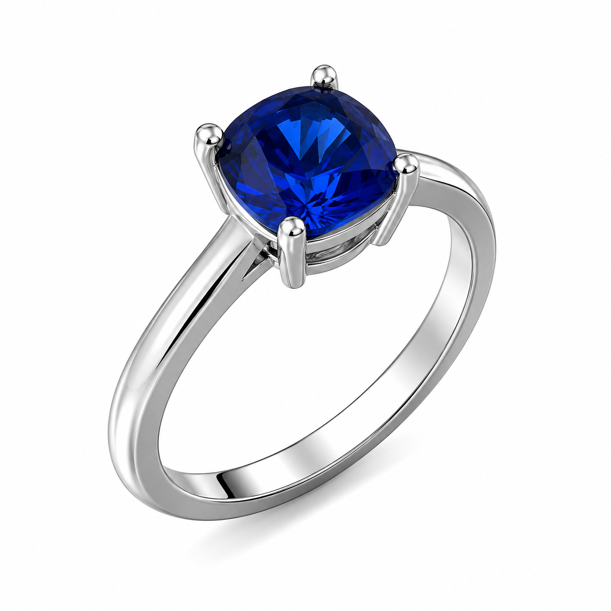 Cushion Cut Birthstone Ring