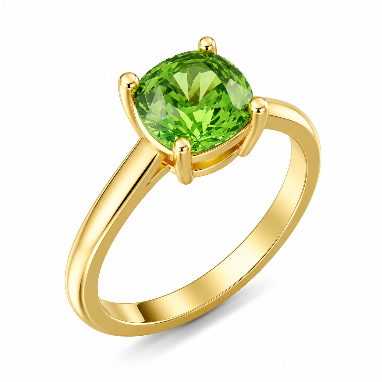 Cushion Cut Birthstone Ring
