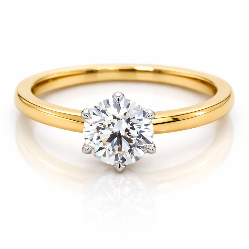 Solitaire Lab Grown 1.00 Carat Diamond Engagement Ring