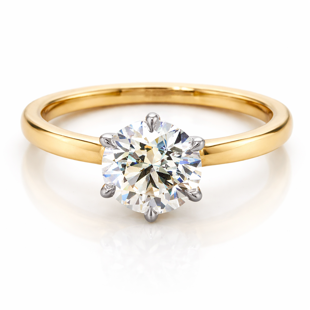 Solitaire Lab Grown 2.00 Carat Diamond Engagement Ring