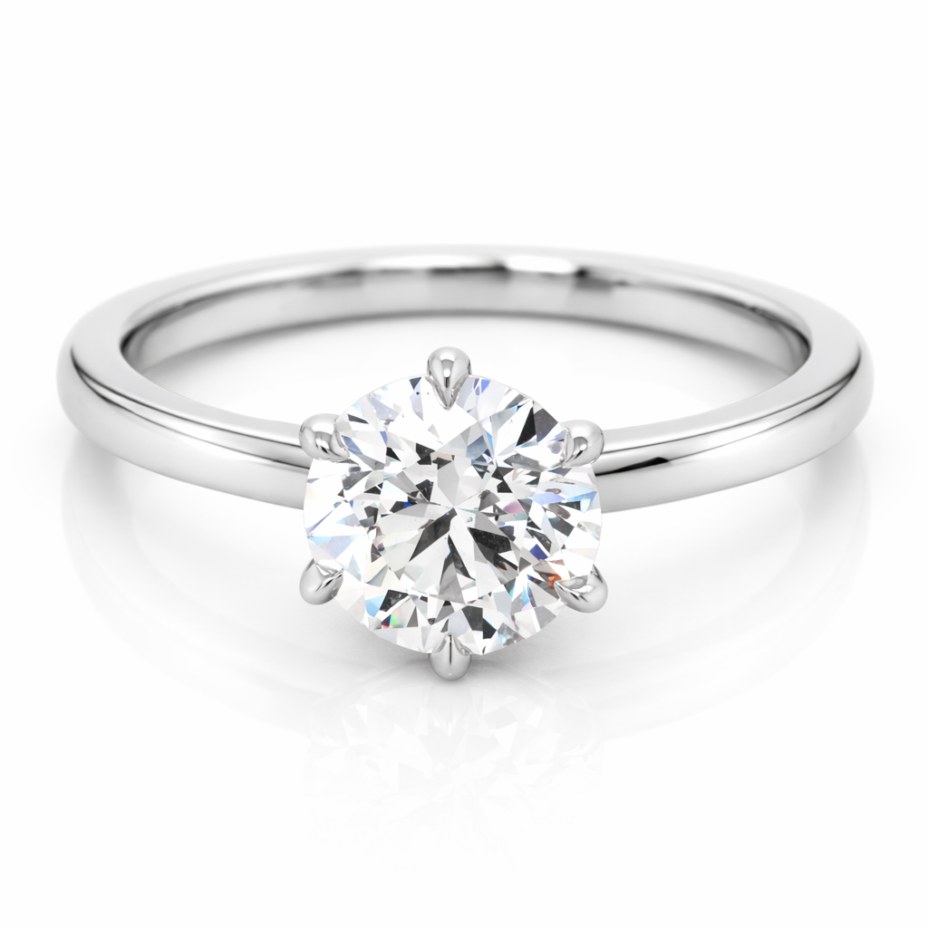 Solitaire Lab Grown 2.00 Carat Diamond Engagement Ring