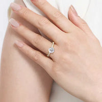 Gabriel & Co 14k Yellow Gold Diamond Engagement Ring