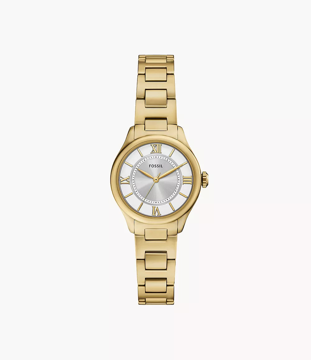 Gilmore Three-Hand Gold-Tone Stainless Steel Watch