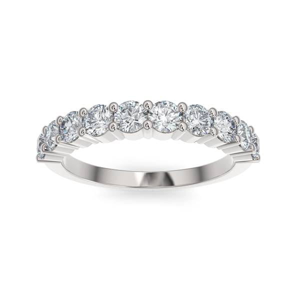 14K Gold Diamond Wedding Band