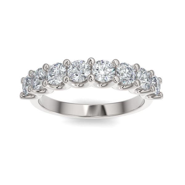 14K Gold Diamond U-Shape Wedding Band