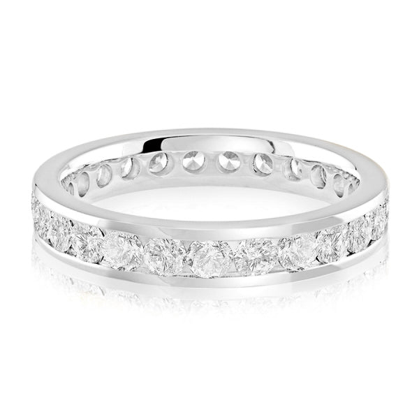 14K Gold Diamond Channel Set Wedding Band