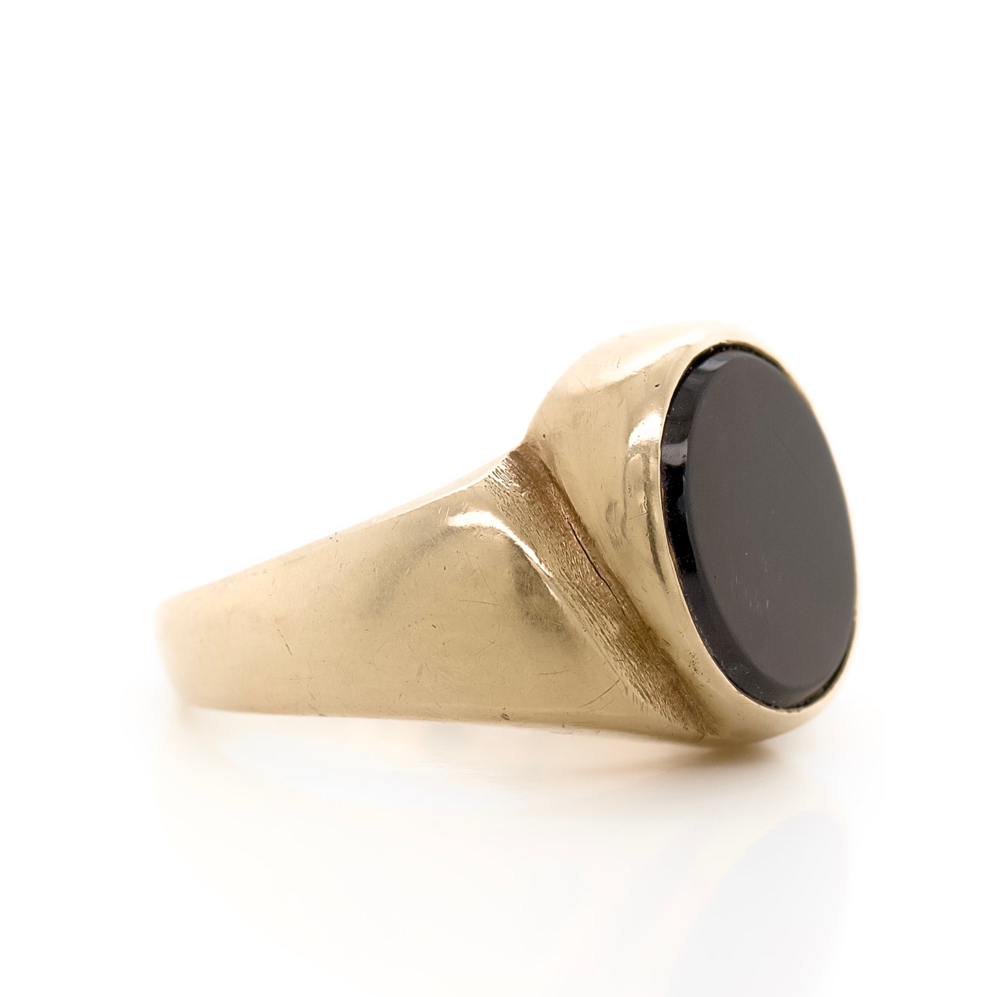 Black Onyx Signet Ring