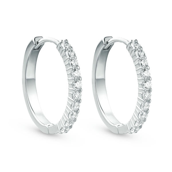 Lab Grown Diamond Hoop Earrings