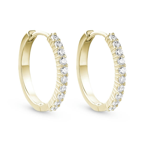 Lab Grown Diamond Hoop Earrings