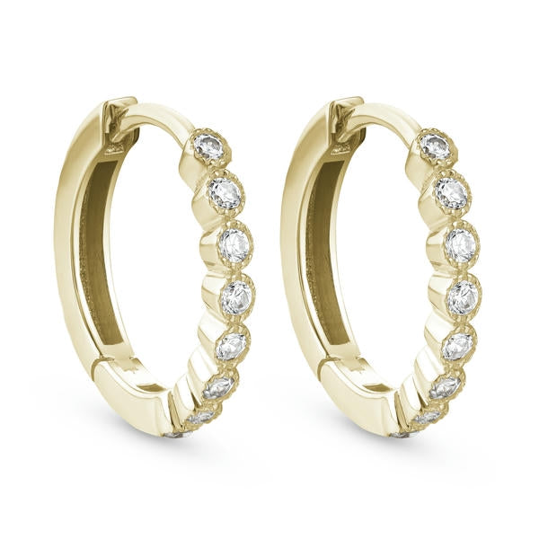 Lab Grown Diamond Bubble Hoops