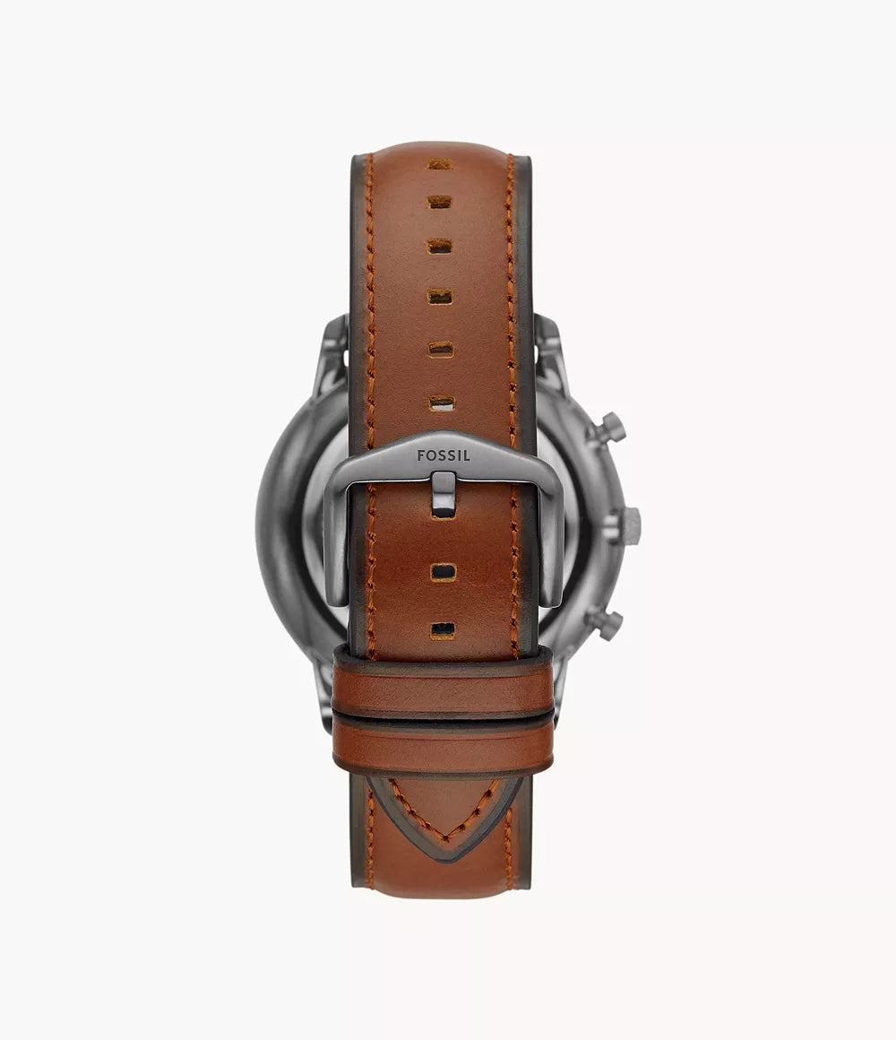 Neutra Chronograph Amber Leather Watch