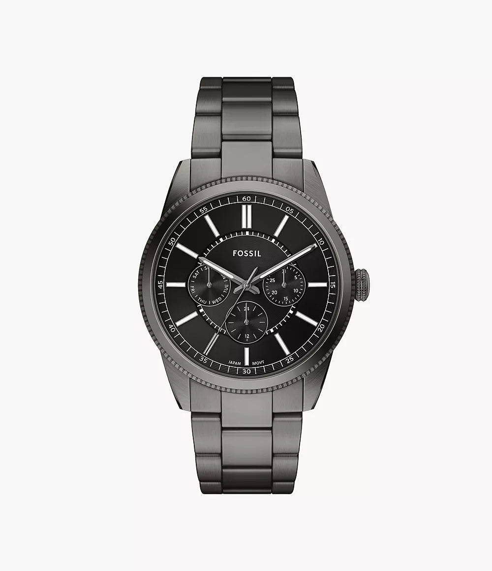 Pearson Multifunction Gunmetal Stainless Steel Watch