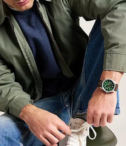 Pearson Multifunction Brown Leather Watch