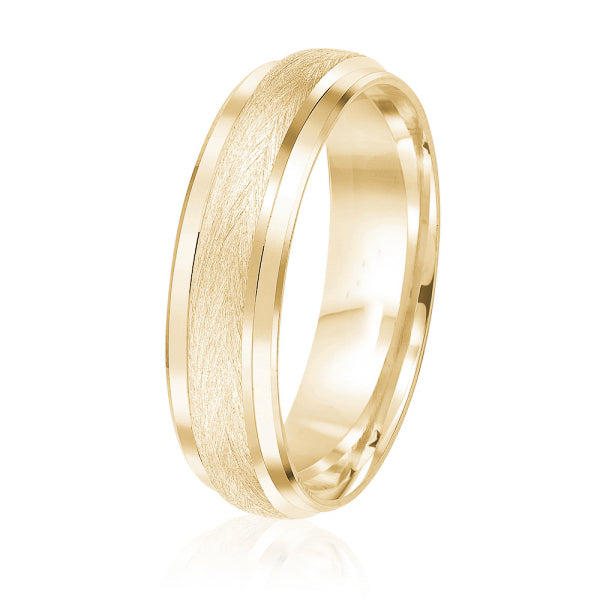 14K Gold Sandpaper Wedding Band