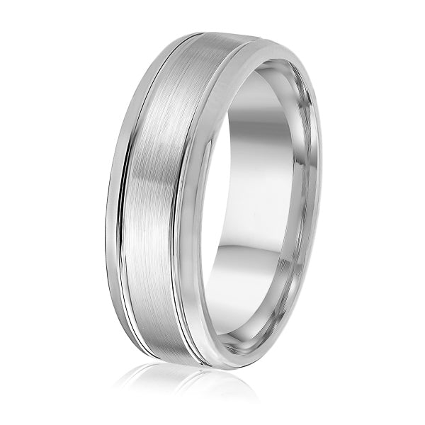 14K Gold Satin Finish Wedding Band