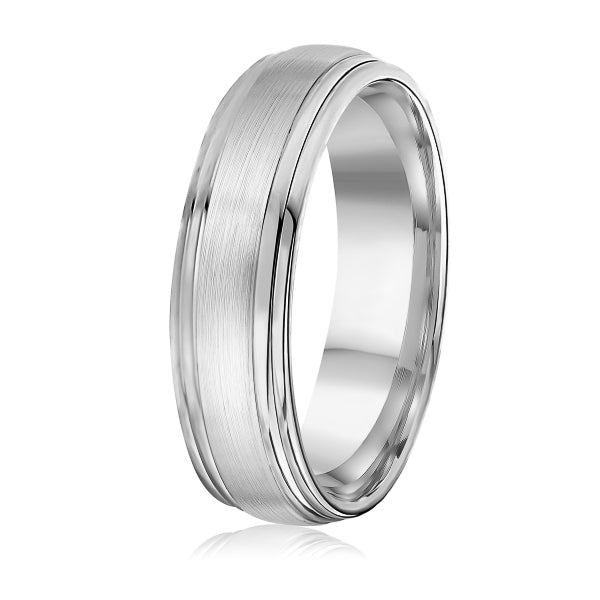 14K Gold Satin Wedding Band