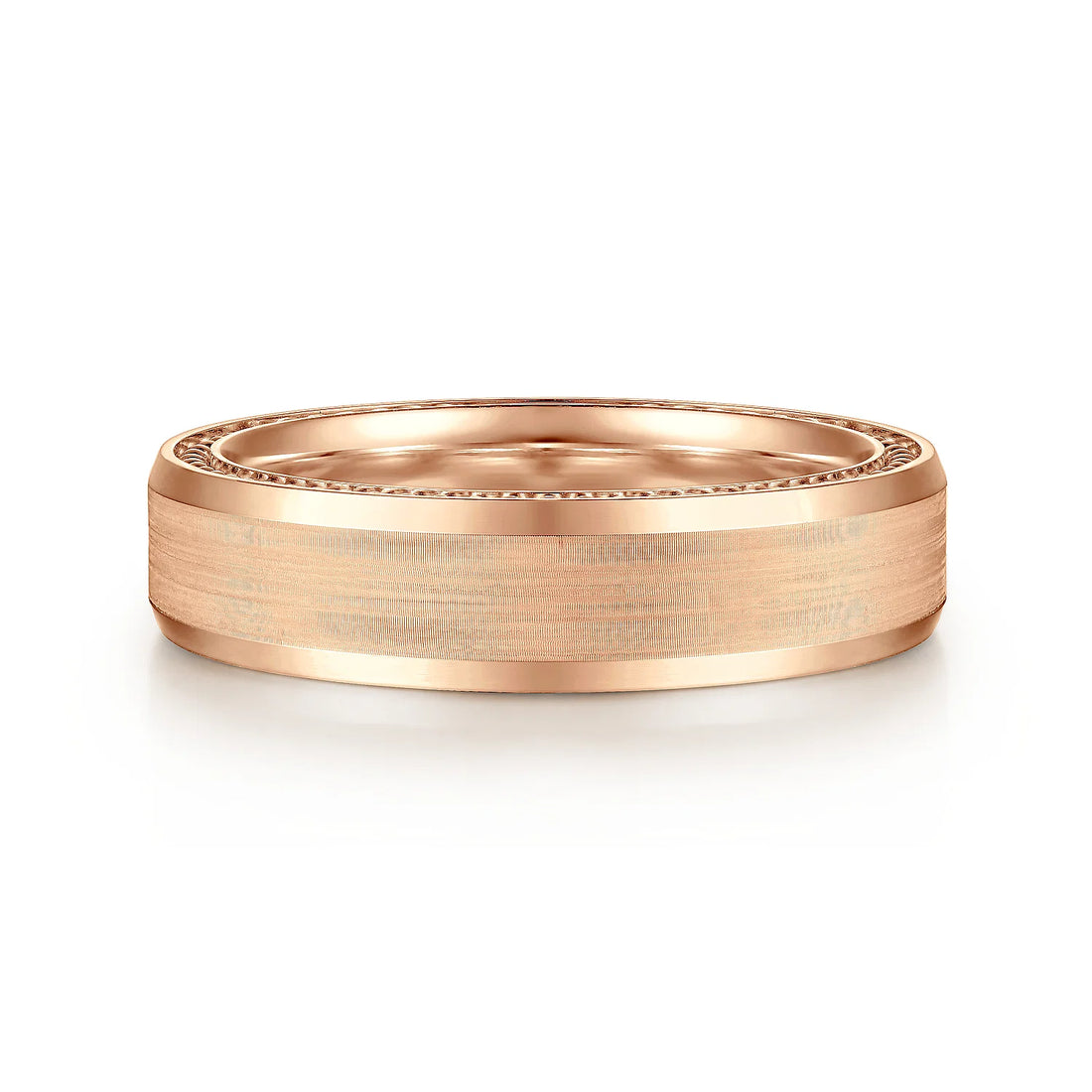 14K Gold Satin Finish Wedding Band