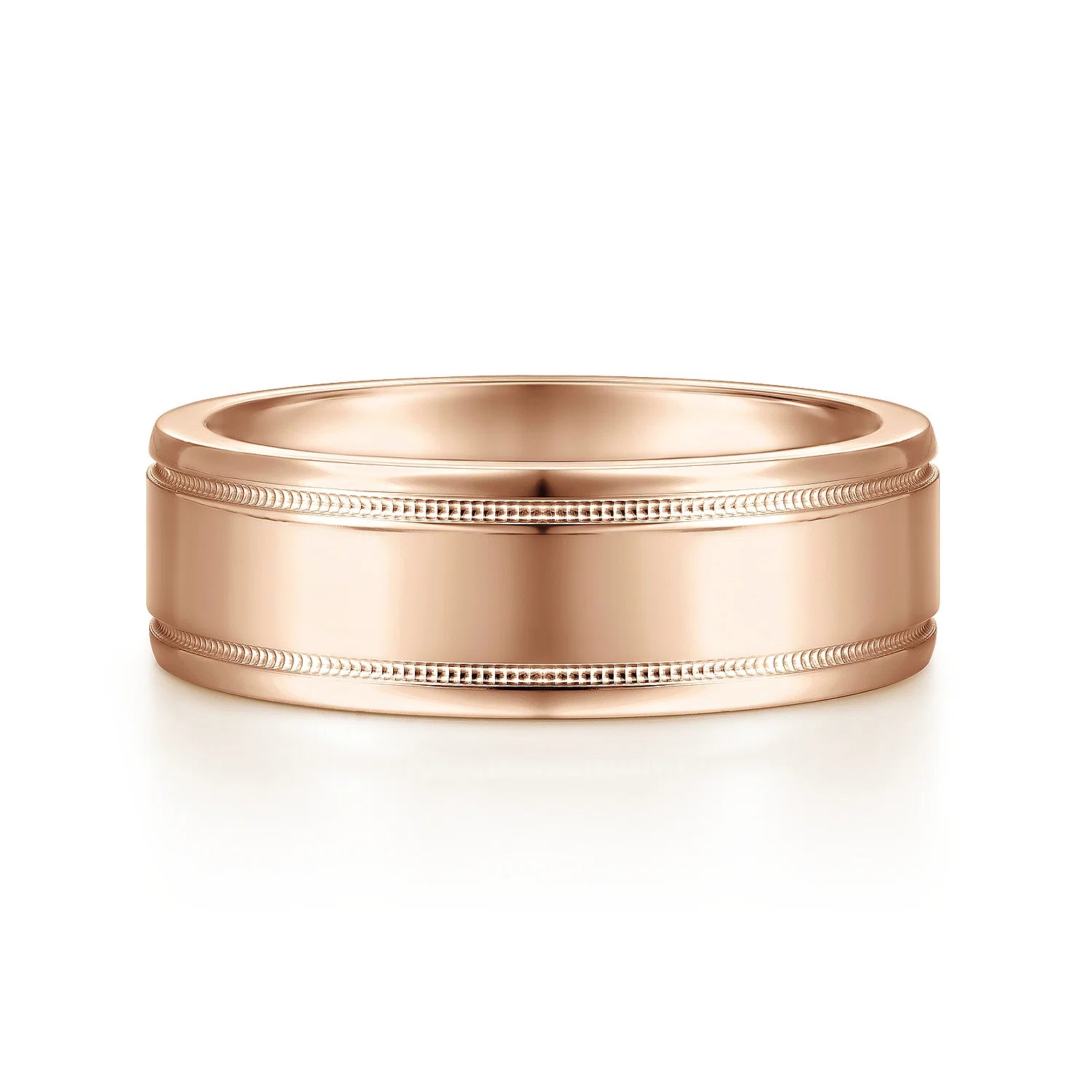 14K Gold High Polished Wedding Band