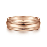 14K Gold High Polished Wedding Band